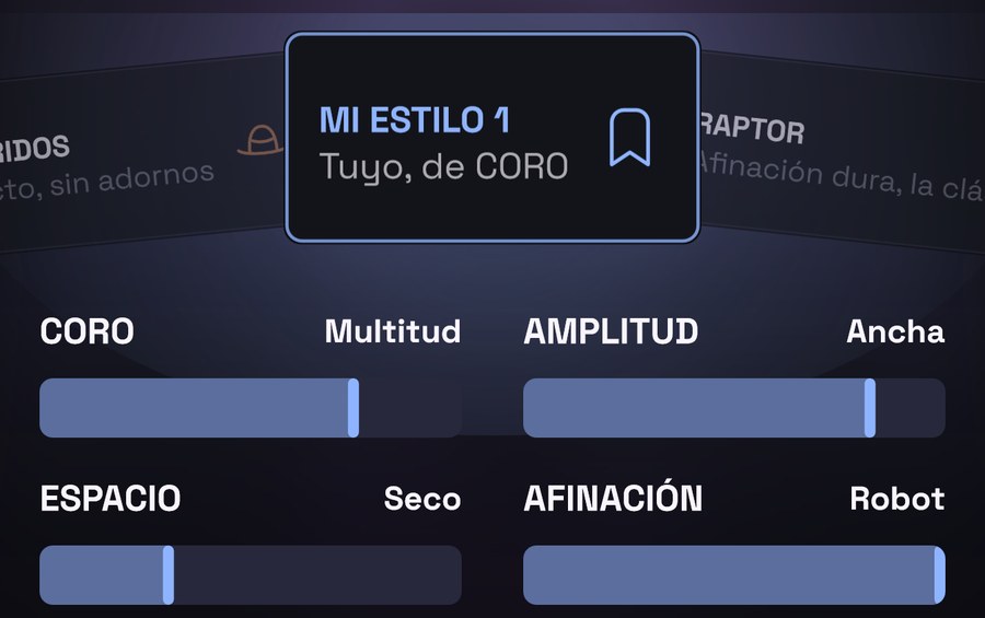 Un estilo guardado en el carrusel: Mi estilo 1, Tuyo, de CORO